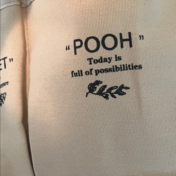 #0941+ Unisex Winnie the Pooh Canvas Tote Bag - Picture 7 of 9